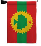 Oromo Liberation - Nationality Flags of the World Vertical Impressions Decorative Flags HG170211 Made In USA
