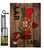 Country Porugal Lar Doce Lar - Nationality Flags of the World Vertical Impressions Decorative Flags HG192028 Made In USA