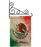 Viva Mexico - Nationality Flags of the World Vertical Impressions Decorative Flags HG192276 Made In USA