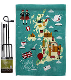 British Fun - Nationality Flags of the World Vertical Impressions Decorative Flags HG192527 Made In USA