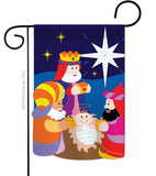 Three Kings - Nativity Winter Vertical Applique Decorative Flags HG114067