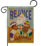 Fa La La Rejoice - Nativity Winter Vertical Impressions Decorative Flags HG114130 Made In USA