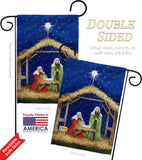 Nativity of Jesus - Nativity Winter Vertical Impressions Decorative Flags HG114214 Made In USA