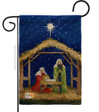 Nativity of Jesus - Nativity Winter Vertical Impressions Decorative Flags HG114214 Made In USA