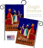 Celebrate Epiphany - Nativity Winter Vertical Impressions Decorative Flags HG114241 Made In USA