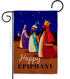 Celebrate Epiphany - Nativity Winter Vertical Impressions Decorative Flags HG114241 Made In USA