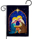 Birth Of Jesus - Nativity Winter Vertical Impressions Decorative Flags HG137358 Made In USA