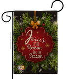 Jesus is the Reason - Nativity Winter Vertical Impressions Decorative Flags HG191059 Made In USA