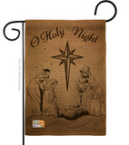 Holy Night - Nativity Winter Vertical Impressions Decorative Flags HG191078 Made In USA