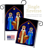 Nativity of Jesus - Nativity Winter Vertical Impressions Decorative Flags HG192687 Made In USA