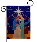 King Is Born - Nativity Winter Vertical Impressions Decorative Flags HG192703 Made In USA