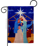 King Is Born - Nativity Winter Vertical Impressions Decorative Flags HG192703 Made In USA