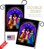 3 Wise Kings - Nativity Winter Vertical Impressions Decorative Flags HG192705 Made In USA