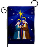 Birth Of King - Nativity Winter Vertical Impressions Decorative Flags HG192710 Made In USA