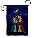 Birth Of King - Nativity Winter Vertical Impressions Decorative Flags HG192710 Made In USA