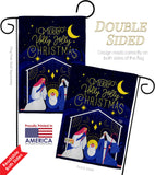 Merry Nativity Family - Nativity Winter Vertical Impressions Decorative Flags HG192712 Made In USA