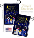 Merry Nativity Family - Nativity Winter Vertical Impressions Decorative Flags HG192712 Made In USA