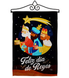 Feliz Dia De Reyes - Nativity Winter Vertical Impressions Decorative Flags HG114006 Made In USA