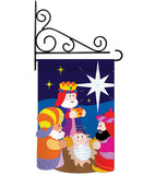 Three Kings - Nativity Winter Vertical Applique Decorative Flags HG114067