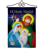 O' Holy Night - Nativity Winter Vertical Impressions Decorative Flags HG114077 Imported