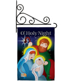 O' Holy Night - Nativity Winter Vertical Impressions Decorative Flags HG114077 Imported