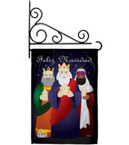 Feliz Navidad - Nativity Winter Vertical Impressions Decorative Flags HG114081 Imported