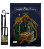 Hope Has Come - Nativity Winter Vertical Impressions Decorative Flags HG114112 Made In USA