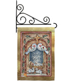 Peace on Earth Doves & Nativity - Nativity Winter Vertical Impressions Decorative Flags HG114125 Made In USA