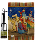 Three Kings - Nativity Winter Vertical Impressions Decorative Flags HG114213 Made In USA