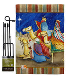 Three Kings - Nativity Winter Vertical Impressions Decorative Flags HG114213 Made In USA