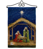 Nativity of Jesus - Nativity Winter Vertical Impressions Decorative Flags HG114214 Made In USA