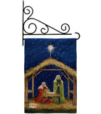 Nativity of Jesus - Nativity Winter Vertical Impressions Decorative Flags HG114214 Made In USA