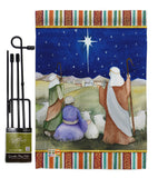 Christmas in Bethlehem - Nativity Winter Vertical Impressions Decorative Flags HG114215 Made In USA