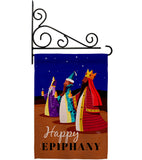 Celebrate Epiphany - Nativity Winter Vertical Impressions Decorative Flags HG114241 Made In USA