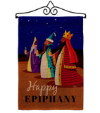Celebrate Epiphany - Nativity Winter Vertical Impressions Decorative Flags HG114241 Made In USA