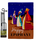 Celebrate Epiphany - Nativity Winter Vertical Impressions Decorative Flags HG114241 Made In USA