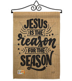 Jueus the Reason - Nativity Winter Vertical Impressions Decorative Flags HG137199 Made In USA