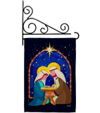 Birth Of Jesus - Nativity Winter Vertical Impressions Decorative Flags HG137358 Made In USA