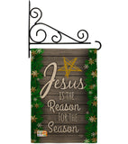 Jesus is the Reason for the Season - Nativity Winter Vertical Impressions Decorative Flags HG191076 Made In USA