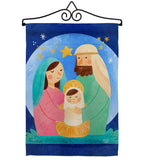 Nativity Jesus - Nativity Winter Vertical Impressions Decorative Flags HG192297 Made In USA