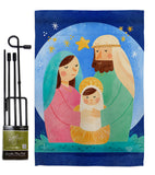 Nativity Jesus - Nativity Winter Vertical Impressions Decorative Flags HG192297 Made In USA