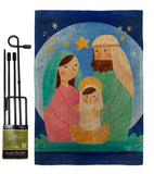 Nativity Jesus - Nativity Winter Vertical Impressions Decorative Flags HG192297 Made In USA