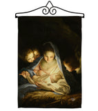 Holy Night - Nativity Winter Vertical Impressions Decorative Flags HG192323 Made In USA