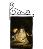 Holy Night - Nativity Winter Vertical Impressions Decorative Flags HG192323 Made In USA