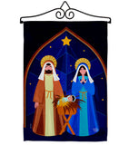 Nativity of Jesus - Nativity Winter Vertical Impressions Decorative Flags HG192687 Made In USA