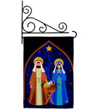 Nativity of Jesus - Nativity Winter Vertical Impressions Decorative Flags HG192687 Made In USA