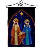 Nativity of Jesus - Nativity Winter Vertical Impressions Decorative Flags HG192687 Made In USA