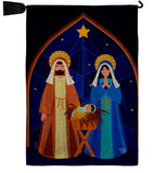 Nativity of Jesus - Nativity Winter Vertical Impressions Decorative Flags HG192687 Made In USA