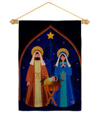 Nativity of Jesus - Nativity Winter Vertical Impressions Decorative Flags HG192687 Made In USA