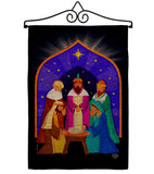 3 Wise Kings - Nativity Winter Vertical Impressions Decorative Flags HG192705 Made In USA